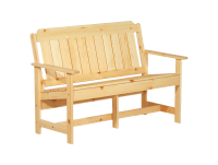 Продажа скамейка садовая со спинкой (лиственница) 1375х550х920 "дачная" в Нижнем Тагиле  в интернет-магазине Vseizdereva