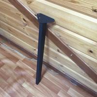 Продажа ножка для стола наклонная (сталь) 30х60х710 "лофт" черный матовый в Нижнем Тагиле  в интернет-магазине Vseizdereva