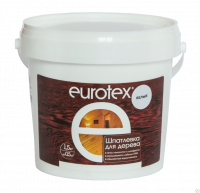 Продажа шпатлевка для дерева (акрил) "eurotex" сосна 1,5кг (+5°c) в Нижнем Тагиле  в интернет-магазине Vseizdereva