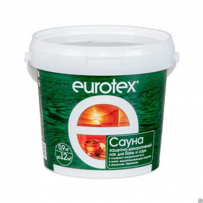 Продаем пропитка защитная для бани и сауны "eurotex" сауна 0,9кг (+5°c) //6 в Нижнем Тагиле по доступным ценам.