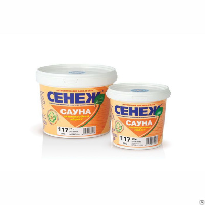 Продаем пропитка защитная для бани и сауны "сенеж" сауна 2,5кг (+0°c) в Нижнем Тагиле по доступным ценам.