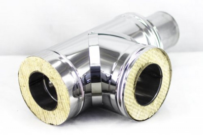 Продаем сэндвич-тройник (нерж/нерж. 1,0/0,5мм) ф115х200 90гр умк в Нижнем Тагиле по доступным ценам.