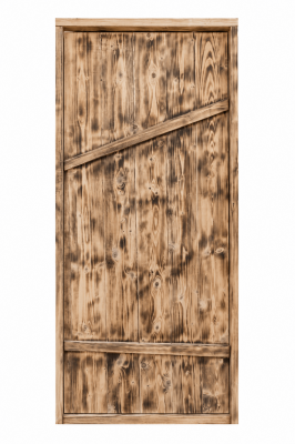 Продаем дверь с коробкой (хвоя) 800х1800х150 "крестьянская" под старину (сорт ав) в Нижнем Тагиле по доступным ценам.